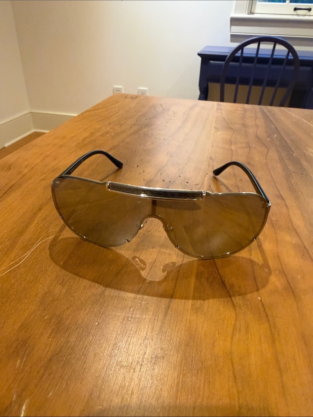 Versace Brown Shield Sunglasses